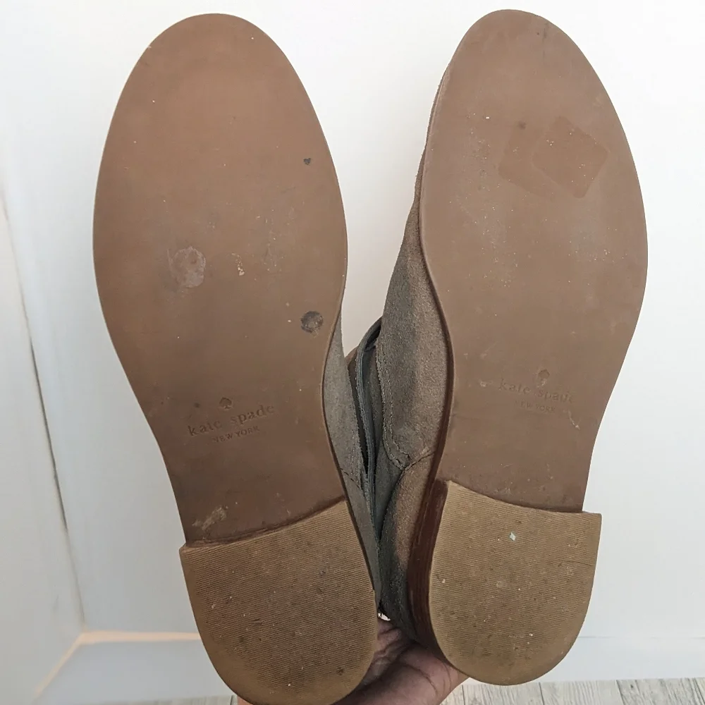 Kate Spade Sabina taupe suede boots - Picture 13 of 16